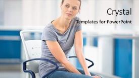  Presentation with female hospital patient - PPT layouts featuring patients feeling not well enough background and a lemonade colored foreground