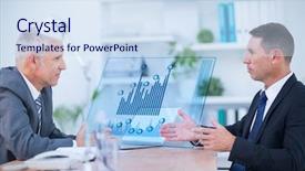  Presentation with patients - Audience pleasing slide set consisting of patients lying on a medical backdrop and a sky blue colored foreground