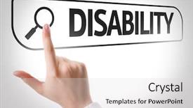  Presentation with disability - Presentation consisting of patients right - disability written in search bar background and a light gray colored foreground