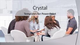  Presentation with patients - Audience pleasing slide set consisting of patients telling their problems backdrop and a sky blue colored foreground