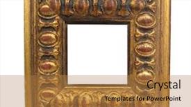  Presentation with picture frame - Beautiful slides featuring patinaj artistic - picture frame for painting backdrop and a  colored foreground