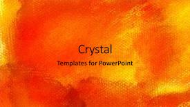  Presentation with canvas - Presentation theme consisting of patinaj artistic - yellow painted canvas background background and a  colored foreground