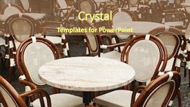  Presentation with restaurant downlodes - Cool new presentation with patio chairs - empty outdoor restaurant backdrop and a  colored foreground