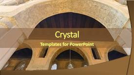  Presentation with cairo - Colorful presentation design enhanced with patio musulman - ibn tulun mosque in cairo backdrop and a tawny brown colored foreground