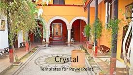  Presentation with bali island typical indonesia - Cool new slides with patio musulman - typical andalusian mudejar courtyard backdrop and a soft green colored foreground