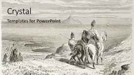  Presentation with tour - PPT theme with patriarch - mount athos old view greece background and a light gray colored foreground