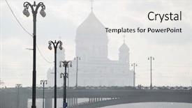 Presentation with lanterns - PPT layouts featuring patriarchal bridge lanterns christ savior background and a white colored foreground