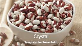 Presentation with beans - Beautiful slides featuring patrimoin - anasazi beans in a bowl backdrop and a  colored foreground