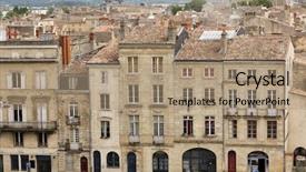  Presentation with xviii century - Cool new PPT layouts with patrimoin - bordeaux old xviii century buildings backdrop and a  colored foreground