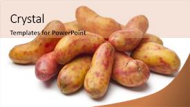  Presentation with fresh ginger root on white - PPT layouts enhanced with patrimoin - fresh ollucos de peru background and a  colored foreground