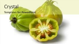  Presentation with white green - Beautiful PPT theme featuring patrimoin - whole and half green coeur backdrop and a yellow colored foreground