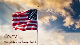  Presentation with patriotic - Audience pleasing PPT layouts consisting of patriotic - american flag waving backdrop and a lemonade colored foreground