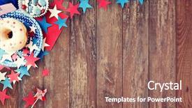  Presentation with independence day - Beautiful theme featuring patriotic - american independence day celebration patriotism backdrop and a coral colored foreground