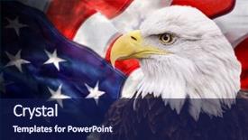  Presentation with patriotic - Amazing presentation design having patriotic - bald eagle with the american backdrop and a navy blue colored foreground