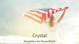  Presentation with independence day - PPT theme with patriotic - country patriotism independence day background and a cream colored foreground