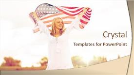  Presentation with independence day - Colorful theme enhanced with patriotic - country patriotism independence day backdrop and a cream colored foreground