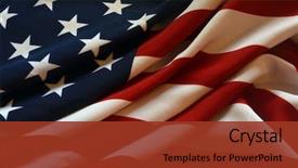  Presentation with patriotic usa - Theme featuring patriotic - flag usa background background and a tawny brown colored foreground