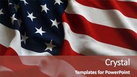  Presentation with usa flag - Cool new presentation with patriotic - flag usa background backdrop and a tawny brown colored foreground