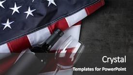  Presentation with patriotic - Amazing slide deck having patriotic - glass and bottle of wine backdrop and a dark gray colored foreground