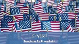  Presentation with independence day - Slide set having patriotic - independence day in america background and a teal colored foreground