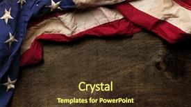  Presentation with memorial day - Slide set consisting of patriotic - old american flag background background and a tawny brown colored foreground