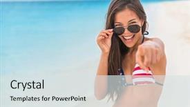  Presentation with beach party - Theme featuring patriotic - sexy american asian woman wearing background and a sky blue colored foreground