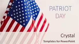  Presentation with united states - PPT layouts featuring patriotic - some flags of the united background and a sky blue colored foreground