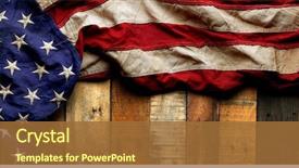  Presentation with memorial day - Beautiful PPT theme featuring patriotic - vintage red white and blue backdrop and a red colored foreground