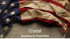  Presentation with memorial day - PPT layouts with patriotic - vintage red white and blue background and a violet colored foreground