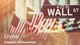  Presentation with wall street - Cool new presentation with patriotic - wall street sign in new backdrop and a coral colored foreground