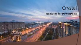  Presentation with triumph arch in innsbruck austria - Cool new theme with patriotic christmas - arch of triumph with illumination backdrop and a light blue colored foreground