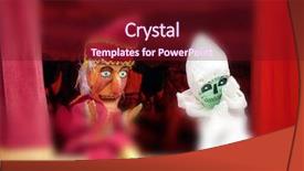  Presentation with ghost - Cool new PPT theme with patriotic christmas - closeup of punch and ghost backdrop and a  colored foreground