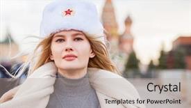  Presentation with beauty beautiful autumn in japanese - PPT theme featuring patriotic christmas - russian beauty portrait background and a  colored foreground