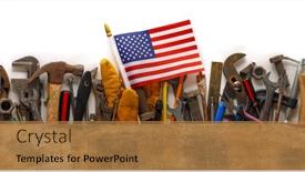  Presentation with patriotic usa - Colorful PPT layouts enhanced with patriotic-collection-of-worn backdrop and a coral colored foreground