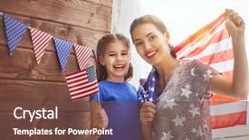  Presentation with happy holiday - Amazing theme having patriotic holiday happy family mother backdrop and a tawny brown colored foreground