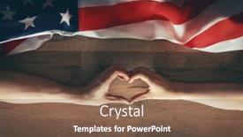  Presentation with patriotic usa - Presentation design with patriotic-holidays-the-usa background and a violet colored foreground