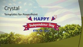  Presentation with independence day - Colorful slide deck enhanced with patriotic plant - digitally generated image of independence backdrop and a lemonade colored foreground
