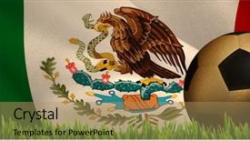  Presentation with growing - Slides featuring patriotic plant - grass growing outdoors against digitally background and a coral colored foreground