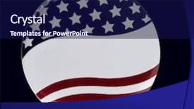  Presentation with vote - Theme consisting of nominations - patriotic vote button background and a navy blue colored foreground