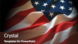  Presentation with patriotic malaysia flag - PPT theme featuring patriotoc - american flag as a patriotic background and a tawny brown colored foreground