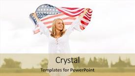  Presentation with independence - Colorful slide deck enhanced with patrotic - country patriotism independence day backdrop and a  colored foreground