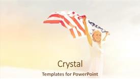  Presentation with independence day - Slide deck featuring patrotic - country patriotism independence day background and a  colored foreground