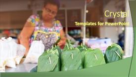  Presentation with thailand food - Audience pleasing PPT theme consisting of pattaya-thailand-20-feb-2016 backdrop and a tawny brown colored foreground
