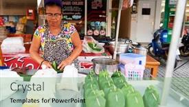  Presentation with thailand food - Cool new presentation theme with pattaya-thailand-circa-february-2016 backdrop and a seafoam green colored foreground