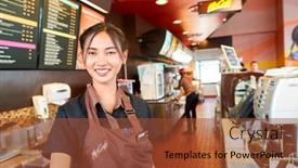  Presentation with thailand food - Colorful PPT theme enhanced with pattaya-thailand-february-21-2016 backdrop and a tawny brown colored foreground