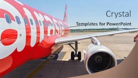  Presentation with airasia - Colorful slide set enhanced with pattaya-thailand-february-26-2016 backdrop and a light blue colored foreground