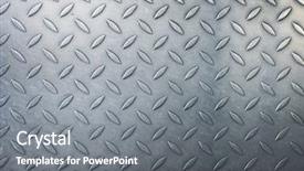  Presentation with diamond plate - Amazing presentation theme having pattern diamond metal plate background backdrop and a gray colored foreground