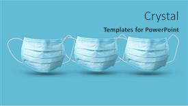  Presentation with sickness - Beautiful PPT theme featuring pattern-from-three-flying-medical backdrop and a light blue colored foreground