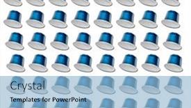  Presentation with capsules - Presentation theme consisting of pattern-made-of-blue background and a light blue colored foreground
