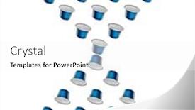  Presentation with capsules - Slides consisting of pattern-made-of-blue background and a white colored foreground